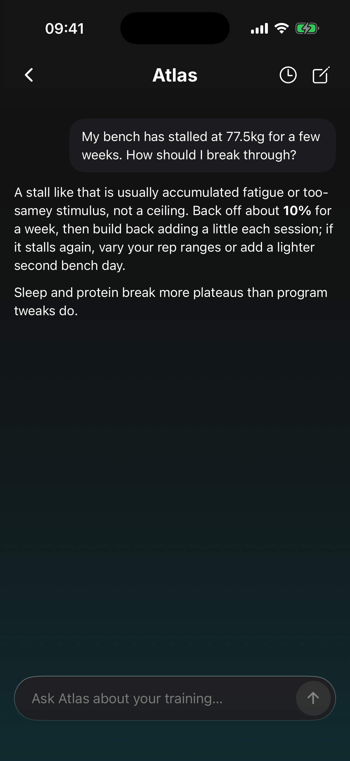 Atlas AI coach